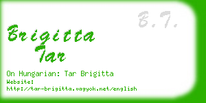 brigitta tar business card